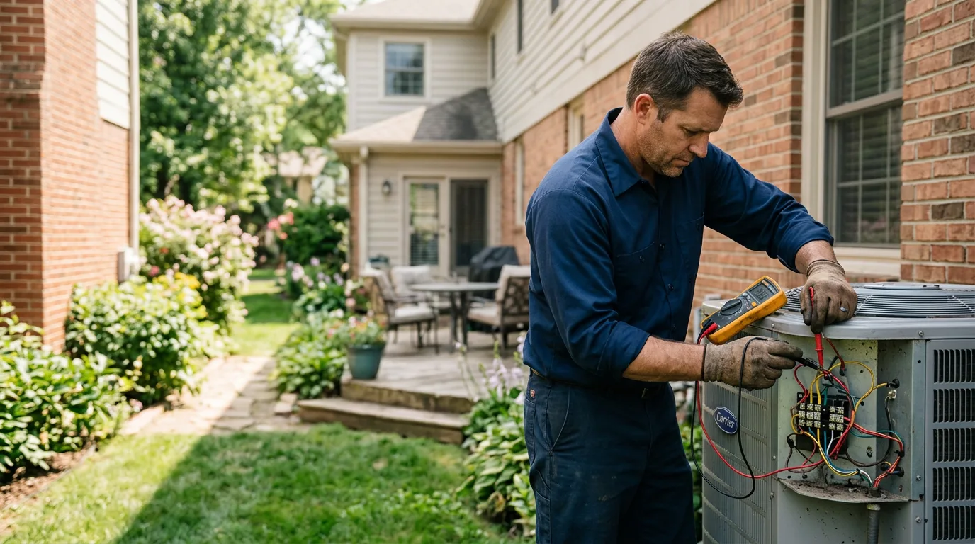 HVAC technician working near Doswell, VA
